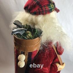1996 JcPenny Christmas 18 Inch Santa Claus Golf Doll Figure Decoration