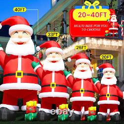 20/26/33/40FT Giant Premium Christmas Inflatable Santa Claus Xmas Party & Blower