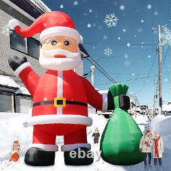 20 26 33FT Giant LED Light Christmas Inflatable Santa Claus Outdoor Decoration