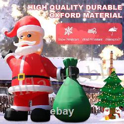 20 26 33FT Giant LED Light Christmas Inflatable Santa Claus Outdoor Decoration