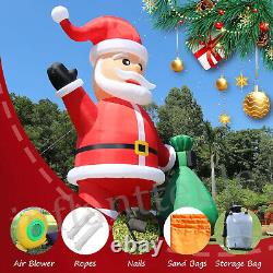 20 26 33FT Giant LED Light Christmas Inflatable Santa Claus Outdoor Decoration