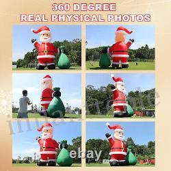 20 26 33FT Giant LED Light Christmas Inflatable Santa Claus Outdoor Decoration