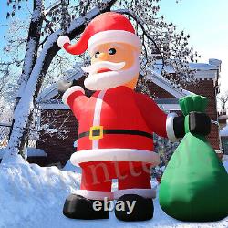 20 26 33FT Giant LED Light Christmas Inflatable Santa Claus Outdoor Decoration