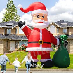 20 26 33FT Giant LED Light Christmas Inflatable Santa Claus Outdoor Decoration