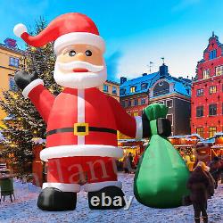 20 26 33FT Giant LED Light Christmas Inflatable Santa Claus Outdoor Decoration