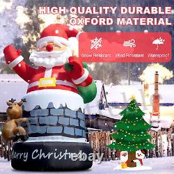 20-40FT Giant Christmas Inflatable Santa Claus Xmas Outdoor Decor BlowUp Outside