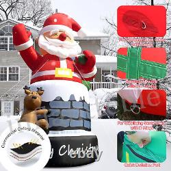 20-40FT Giant Christmas Inflatable Santa Claus Xmas Outdoor Decor BlowUp Outside