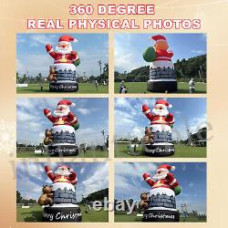 20-40FT Giant Christmas Inflatable Santa Claus Xmas Outdoor Decor BlowUp Outside