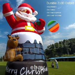 20-40FT Giant Christmas Inflatable Santa Claus Xmas Outdoor Decor BlowUp Outside