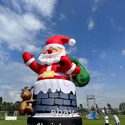 20-40FT Giant Christmas Inflatable Santa Claus Xmas Outdoor Decor BlowUp Outside