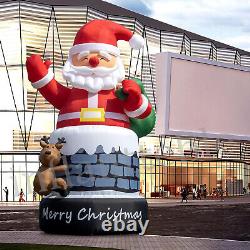 20-40FT Giant Christmas Inflatable Santa Claus Xmas Outdoor Decor BlowUp Outside