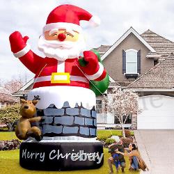 20-40FT Giant Christmas Inflatable Santa Claus Xmas Outdoor Decor BlowUp Outside