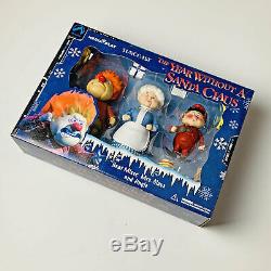 2002 The Year Without A Santa Claus Figure Set Heat Miser Mrs. Claus Jingle