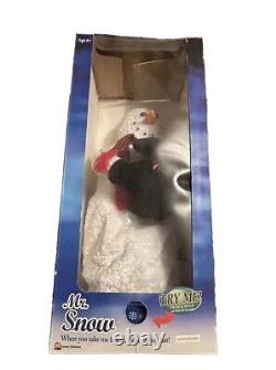 2003 Gemmy Snowflake Spinning Snowman Animated Singing Dancing Snow Miser