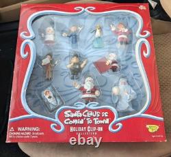 2004 Memory Lane Santa Claus Is Coming To Town Christmas Ornament Collection/NIB