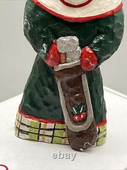 2005 Campbell Claus (Scotland) Lancy Smith Carved Old World Santa Figure GATB