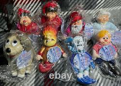 2006 NECA The Year Without A Santa Claus Bean Plush Figures Lot NIP NWT 8 Total