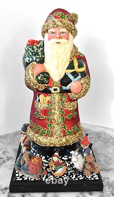 2007 Vintage L E Christopher Radko Schaller SANTA CLAUS Jeweled Christmas Figure