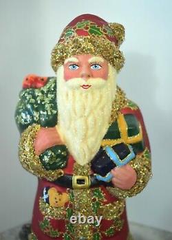 2007 Vintage L E Christopher Radko Schaller SANTA CLAUS Jeweled Christmas Figure