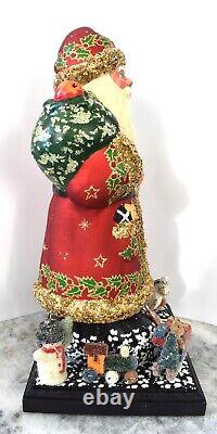 2007 Vintage L E Christopher Radko Schaller SANTA CLAUS Jeweled Christmas Figure