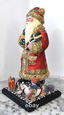 2007 Vintage L E Christopher Radko Schaller SANTA CLAUS Jeweled Christmas Figure