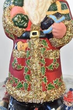 2007 Vintage L E Christopher Radko Schaller SANTA CLAUS Jeweled Christmas Figure
