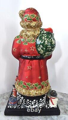 2007 Vintage L E Christopher Radko Schaller SANTA CLAUS Jeweled Christmas Figure