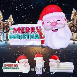 21x13Ft Giant Inflatable Santa Claus with Built-in LED Light and 480w Blower