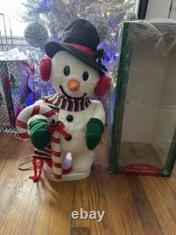 22' Vntg Santa's Best Christmas Jolly The Snowman Telco Animation Original Box