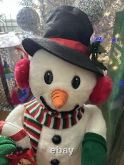 22' Vntg Santa's Best Christmas Jolly The Snowman Telco Animation Original Box