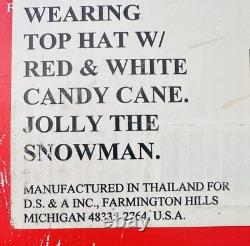 22' Vntg Santa's Best Christmas Jolly The Snowman Telco Animation Original Box