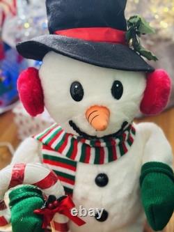 22' Vntg Santa's Best Christmas Jolly The Snowman Telco Animation Original Box