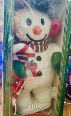 22' Vntg Santa's Best Christmas Jolly The Snowman Telco Animation Original Box