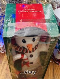 22' Vntg Santa's Best Christmas Jolly The Snowman Telco Animation Original Box