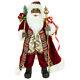 24 African American Santa Claus With Gift Bag Christmas Figure