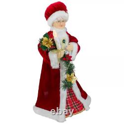 24 Animated Musical Christmas Figure Mrs. Claus with Lighted Candle