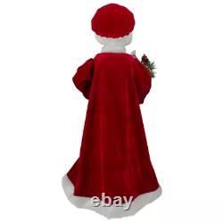 24 Animated Musical Christmas Figure Mrs. Claus with Lighted Candle