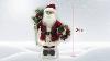 24 In Santa Claus Figurine With Lighted Wreath U0026 Music Fraser Hill Farm Fhfsc024 2red4