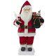 24-inch Animated Santa Claus With Lighted Candle Musical Christmas Figure