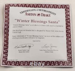24 Santa Claus Winter Blessing Ashton Drake Musical Christmas COA Vander Logt