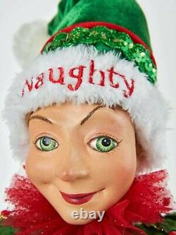 26 Katherine's Collection Naughty Elf Slingshot Figure Doll Christmas Decor
