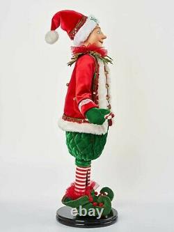 26 Katherine's Collection Nice Elf Candy Cane Figure Doll Christmas Decor