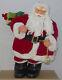 29 American Molded Santa Claus Figure With Sack With Presents New In Wooden Crate