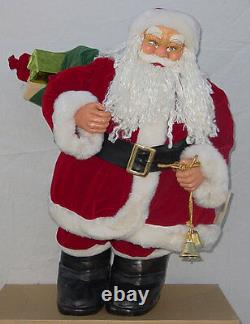 29 AMERICAN MOLDED SANTA CLAUS FIGURE With SACK WITH PRESENTS NEW IN WOODEN CRATE