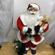 3 Ft Santa Claus With Presents And Bear Figure New With Tags