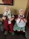 30inch Anna Lee Sunday Morning Santa & Mrs Claus Basket