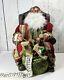 31 Santa Claus Sitting On Armchair Throne Sack Of Toys Christmas Figure Display