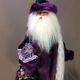 32 Handmade Purple Victorian Old World Father Christmas Santa Claus Doll