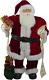 32 Traditional Standing Santa Claus Christmas Figure With Name List And Gift Ba