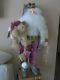 32 Big Santa Claus Noble Christmas Figure Doll With Teddy Bear Boyds Large